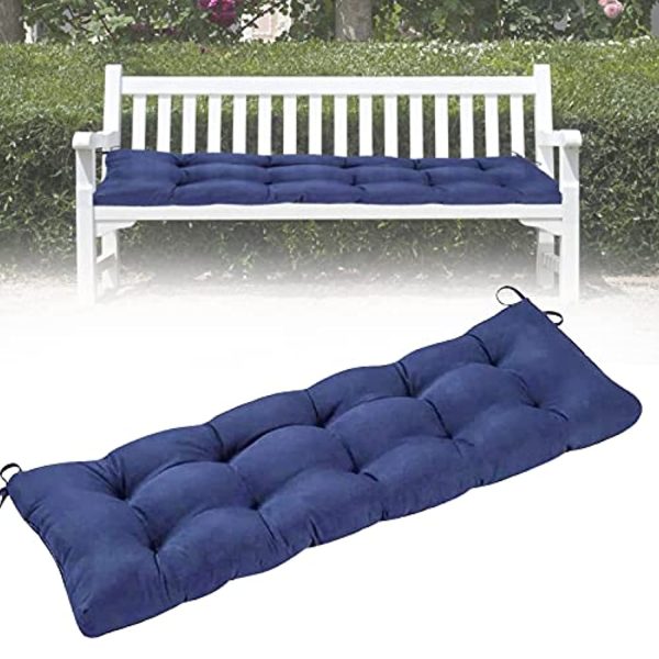 Snow keychain Indoor Outdoor Bench Cushion,Patio Seat Cushions for Benches,Garden Bench Cushion,Porch Swing Seating Pad,Loveseat Cushion,Replacement Seat Pads for Lounger Garden Furniture Metal Wooden Bench(Navy) on Sale