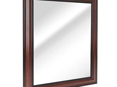 Trvone 8537 Wall Mirror, 28 x 34, Cherry Online now