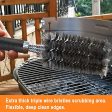 POLIGO BBQ Brush for Grill Cleaning Safe Grill Brush and Scraper with Deluxe Handle - 18  Grill Cleaner Brush Stainless Steel Bristle Grill Brush for Outdoor Grill Wizard Grate - Ideal Grilling Gifts Sale