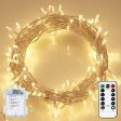 Unihoh Fairy Lights Battery Powered, 80 LEDs 33ft Waterproof Outdoor String Lights with Timer and 8 Lighting Modes for Bedroom Wedding Party Christmas Garden Patio Decoration (Warm White) Online now