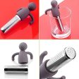 XFHR 6 Silicone Human-Shaped Tea Strainer Stainless Steel 304 Tea Leak Tea Bag Tea Leak Tea Filter Fashion