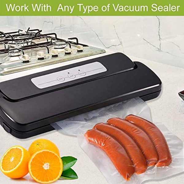 VacYaYa Food Saver Freezer Vacuum Sealer Storage Bags for Food Saver,Vac Seal a Meal Bags,BPA Free Sous Vide Vaccume Safe PreCut Bag on Sale