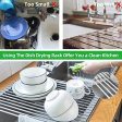 Wisdays Roll Up Dish Drying Rack, Large 20.5 (L) x 13 (W) Roll-up Multi-Use Over The Sink Drying Draining Silicon Coated Steel Solid Round Rods Online Hot Sale