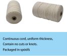 Klhamky 2mm×1640ft Macrame Cotton Cord, Soft 4 Strand Twisted 100% Natural Cotton for Handmade Wall Hanging, DIY, Craft Making, Knitting, Plant Hangers, Decorative Projects (Beige, 2mm×1640ft) Online Sale