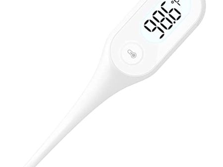 iHealth Digital Oral Thermometer PT1,Fever Thermometer with Dual-Sensors for High Accuracy, Rectum Armpit Reading Thermometer for Adults and Babies, Memory Recall and Extra Large LCD Backlit Display Online Sale