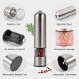 WOSBO Electric Pepper Salt Grinder-Electric Salt and Pepper Grinder, Battery Operated Stainless Steel Pepper Mill Salt , Adjustable Coarseness,Push Button,One Handed Operation（1 pcs） Online now