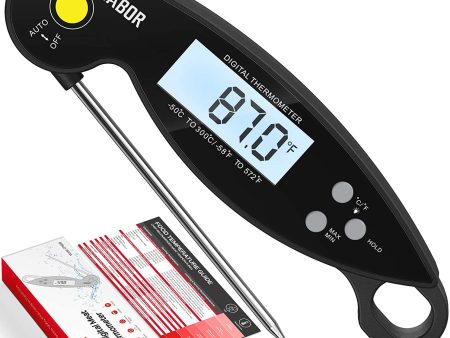 Winmor 192 Instant Read Meat, Waterproof Digital Cooking Auto Rotating Backlit Display and Magnet, Ultra-Fast Food Thermometer for Kitchen BBQ Milk Grill Candy Online