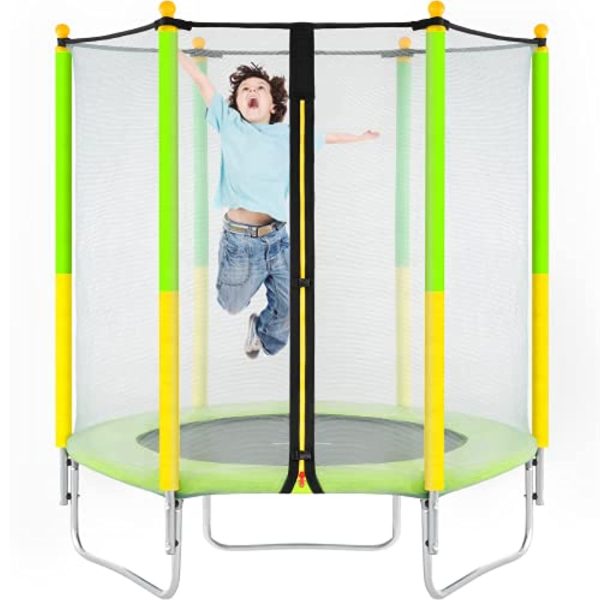 AOTOB Trampoline 60 Inch Recreational Trampolines with Safety Enclosure Net Outdoor Trampoline for Kids Adults with Waterproof Jump Mat and Spring Cover, ASTM Approved Online