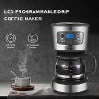 Gevi Coffee Maker, 5 Cups Small Programmable Coffee Machine with Reusable Filter, Keep Warm Function and Auto Shut-Off, 750ml, Grey Online Hot Sale