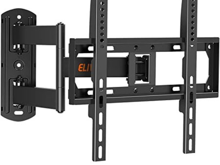 ELIVED Full Motion TV Mount TV Wall Mount Swivel and Tilt for Most 26-55 Inch Flat Curved TVs, Wall Mount TV Bracket with Articulating 6 Arm for Max VESA 400x400mm, 77 lbs. Single Stud Corner TV Mount Online Sale