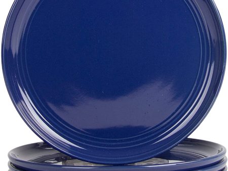 10 Strawberry Street Double Line 8.25  Salad Plate, Set of 6, Cobalt Blue Online