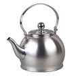 Weftnom 72258 Royal Stainless Steel Whistling Tea Kettle with Removable Infuser Basket, Folding Handle, 1 Quart Sale