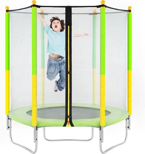 AOTOB Trampoline 60 Inch Recreational Trampolines with Safety Enclosure Net Outdoor Trampoline for Kids Adults with Waterproof Jump Mat and Spring Cover, ASTM Approved Online