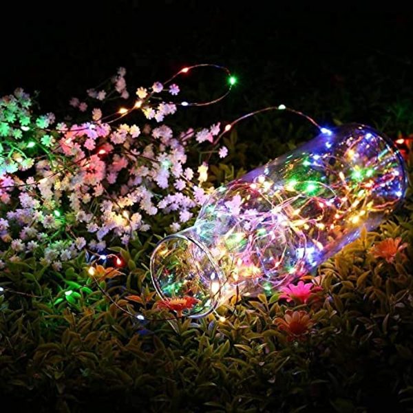 UPOOM  200LED 33ft Indoor Outdoor Christmas Lights, Fairy Lights with 30V 8 Lighting Modes, Mini String Lights Plug in for Indoor Outdoor Christmas Tree Garden Patio Wedding Party Decoration, Multicolor on Sale