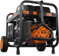 WEN DF475T Dual Fuel 120V 240V Portable Generator with Electric Start Transfer Switch Ready, 4750-Watt, CARB Compliant Supply