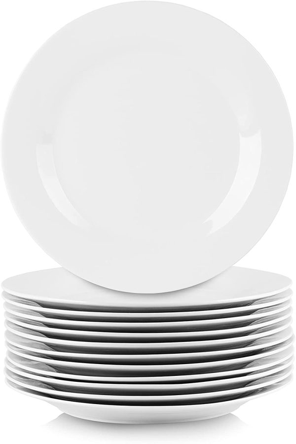 10 Strawberry Street 10.5  Catering Round Dinner Plate, Set of 12 For Cheap