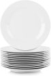 10 Strawberry Street 10.5  Catering Round Dinner Plate, Set of 12 For Cheap