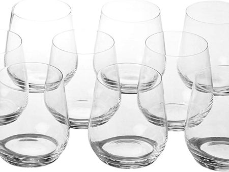 10 Strawberry Street Catering Stemless Wine Glass, Clear Cheap