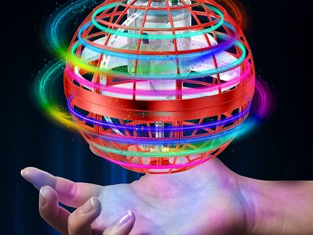 AMERFIST Flying Ball Toys, Hover Orb, Globe Shape Magic Controller Mini Drone, RGB Lights Spinner 360 Rotating Spinning UFO Safe for Kids Adults(Blue) For Sale