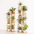 WEENINE Bamboo 6 Tier 7 Potted Plant Stand Rack Multiple Flower Pot Holder Shelf Indoor Outdoor Planter Display Shelving Unit for Patio Garden Corner Balcony Living Room Online